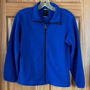 The North Face Boys Royal Blue Fleece Zipped Jacket Size M 10-12